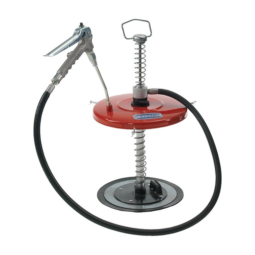 [5111] GREASE POWER 750 - Rankinis tepimo rinkinys su spyruokliniu siurbliu, skirtas 18/20 kg statinėms, lanksti žarna ir dozavimo pistoletas, FLEXBIMEC (5111)