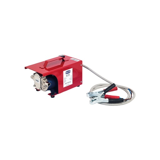 [6326] Electric gear pump 24 V DC for dispensing oil, flow rate 15 l/min with metal cover and clamps, Flexbimec (6326, FLEXBIMEC)
