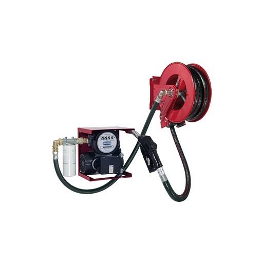 [6755] Electric transfer kit 230 Vac for diesel art. no. 6739 with hose reel art. no. 9095 and 8 m - rubber delivery hose Ø 1", FLEXBIMEC (6755)