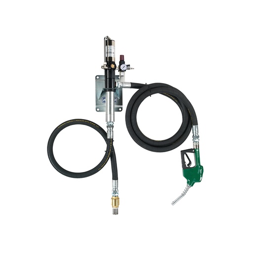 [6933] Kit for gasoline transfer, wall installation, with air operated pump, hose and gun - with pump complying with norms ATEX 2014/34/EU 6933, FLEXBIMEC