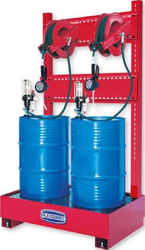 [8549/10] Complete kit "Tank Service Base" for dispensing 2 type of oil, with hose reel 10 m (8549/10, FLEXBIMEC)