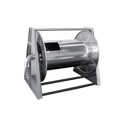 [9578] Spring driven stainless steel hose reel for air and dust vacuum - L. max 20 m - ø 50 mm - w/o hose 9578, FLEXBIMEC