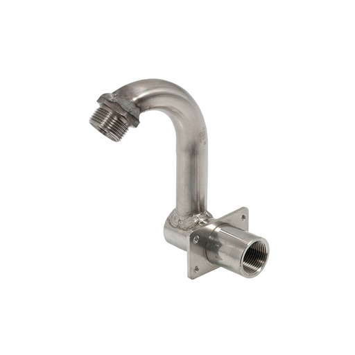 [9997L] Gooseneck adapter in stainless steel AISI 304 for hose reels, 1 in. M, internal Ø 20 mm - for hose reel with drum Ø 335 mm, FLEXBIMEC (9997L)