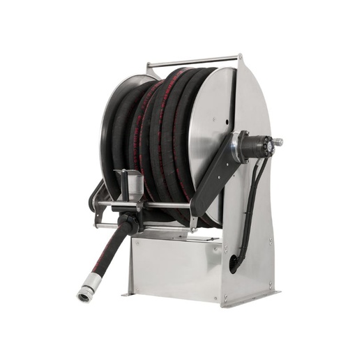 [TF2352400] Dažyto plieno elektrohidraulinė 230 VAC motorizuota žarnos ritė TITANO serija skirta maks. 130 mt Ø1/2" žarnoms - diskas 540 mm - būgno plotis 400 mm - būgnas 250 mm - su valdymo pultu - su rankine žarnos kreipiamąja (be žarnos - be nuotolinio valdymo pulto), FLEXBIMEC (TF2352400)