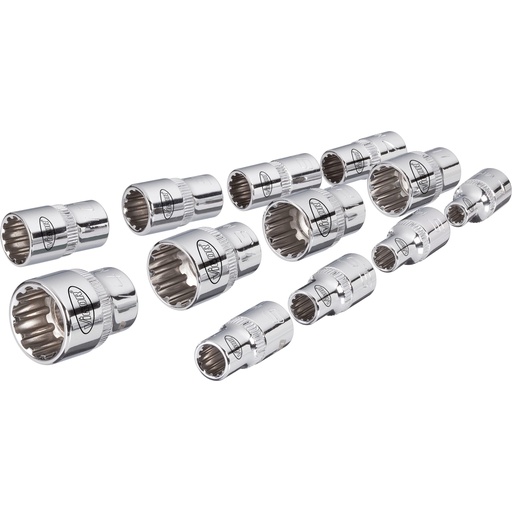 [V1897] Multi-purpose profile socket set 1/4 in. ∙ size 4 – 14 mm ∙ 12 pieces (V1897, VIGOR)