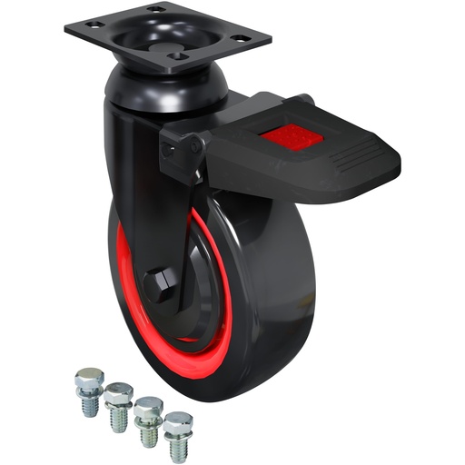 [V1908] Swivel castor for tool trolleys, M ∙ L ∙ XL ∙ XD series (V1908, VIGOR)