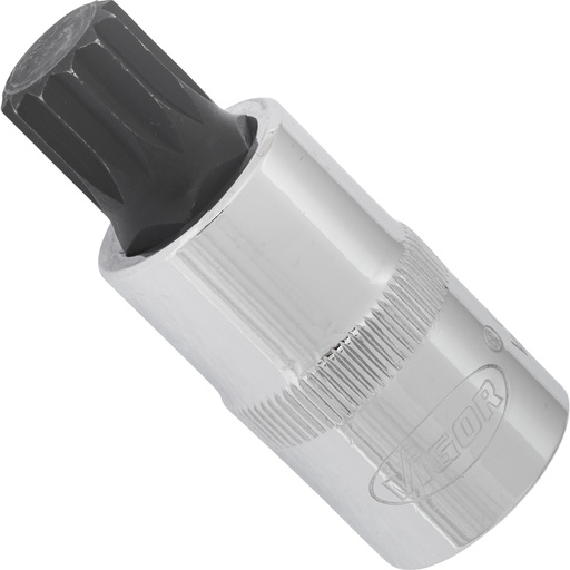 [V2065] Screwdriver socket for screws with internal serration (XZN), 1/2 inch, M14, 55 mm (V2065, VIGOR)