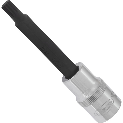 [V2067] Screwdriver socket for screws with internal serration (XZN), 1/2 inch, M8, 100 mm (V2067, VIGOR)
