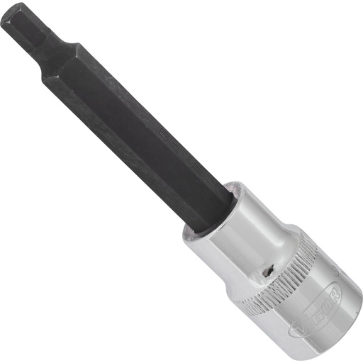 [V2073] Atsuktuvo galvutė vidiniams šešiabriauniams varžtams 1/2 col. - 6 mm, ilgis 100 mm (V2073, VIGOR)