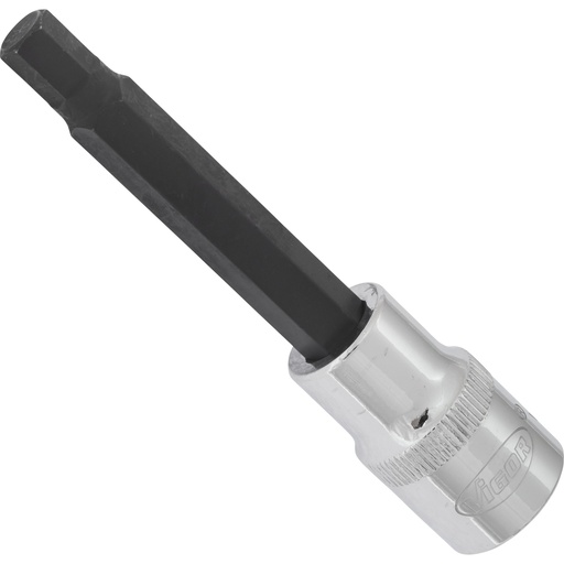 [V2075] Hex bit socket for internal hexagon screws 8 mm, 1/2 in. drive, 100 mm (V2075, VIGOR)