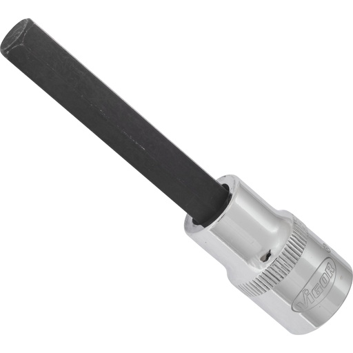 [V2076] Atsuktuvo galvutė vidiniam šešiabriauniui 10 mm, 1/2 col., 100 mm (V2076, VIGOR)