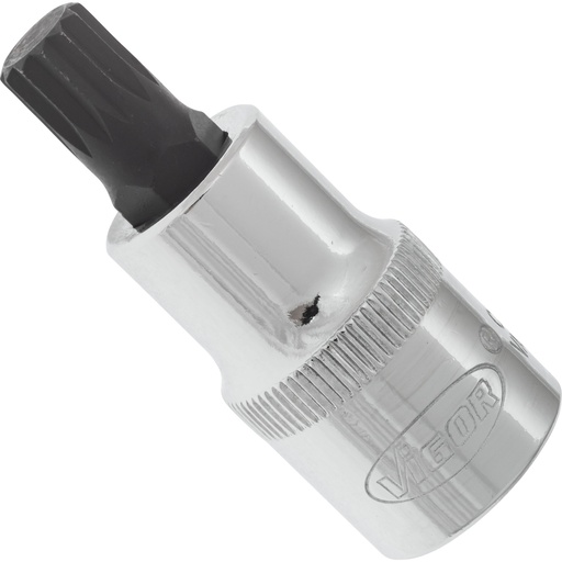 [V2098] XZN spline bit socket for internal serration screws M10, 1/2 in. drive, short (V2098, VIGOR)