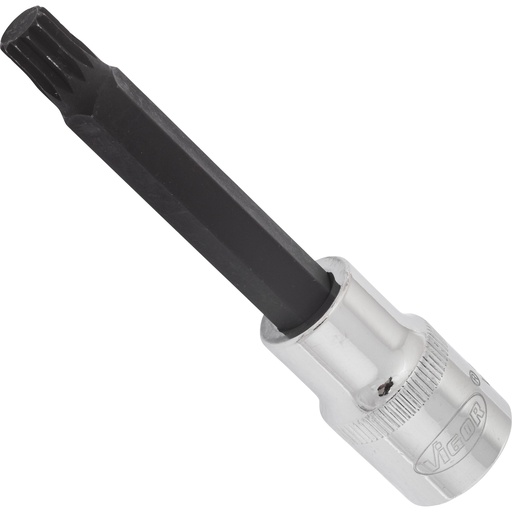 [V2113] Screwdriver socket for screws with internal serration (XZN), 1/2 inch, M9, 100 mm (V2113, VIGOR)