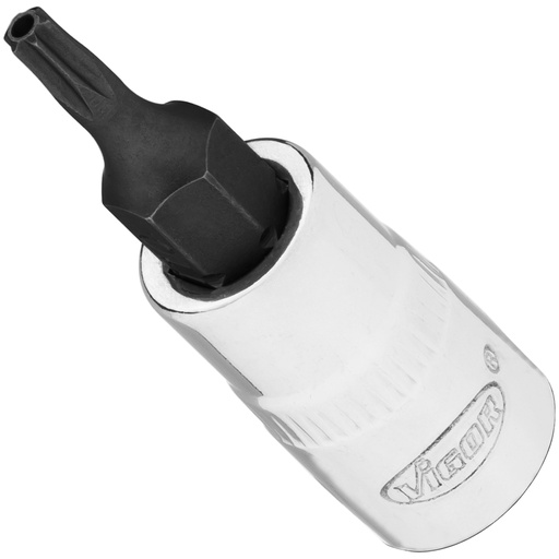 [V2136N] Galvutė 1/4 su apsauginiu TORX TH T10H (V2136N, VIGOR)