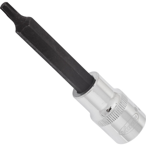 [V2163] TORX bit socket, T27, 1/2 in. drive, 100 mm (V2163, VIGOR)