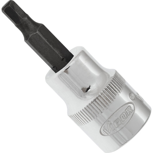 [V2284N] Atsuktuvo galvutė vidiniams šešiabriauniams varžtams 3/8 col. - 4 mm (V2284N, VIGOR)