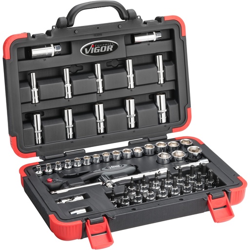 [V2305N] Socket and bit set 3–24 mm, PH1–PH3, PZ1–PZ3 (V2305N, VIGOR)