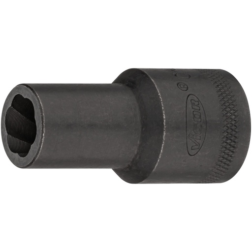 [V2404N-12] Extractor socket with spiral profile, size 12 mm (V2404N-12, VIGOR)