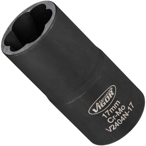 [V2404N-17] Extractor socket with spiral profile, size 17 mm (V2404N-17, VIGOR)