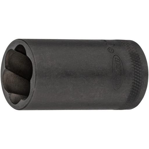 [V2404N-19] Extractor socket with spiral profile, size 19 mm (V2404N-19, VIGOR)