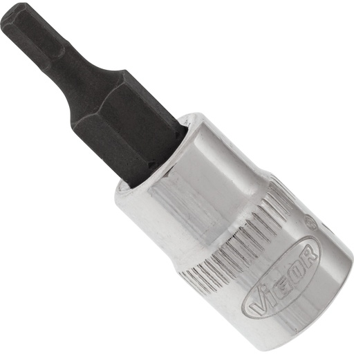 [V2430N] Hex socket screwdriver bit 1/4 in. - 3 mm, length 38 mm (V2430N, VIGOR)
