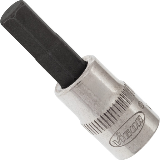 [V2433N] Hex bit socket for internal hexagon screws 6 mm, 1/4 in. drive (V2433N, VIGOR)