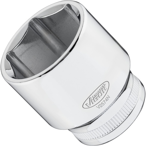 [V2574N] 6-point socket 1/2" 32 mm (V2574N, VIGOR)