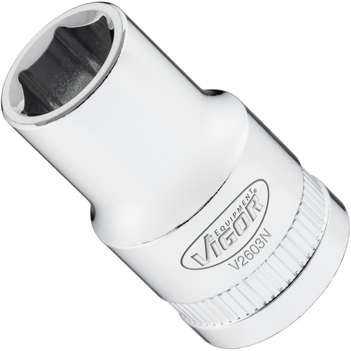 [V2603N] 6-point socket 3/8" 12 mm (V2603N, VIGOR)