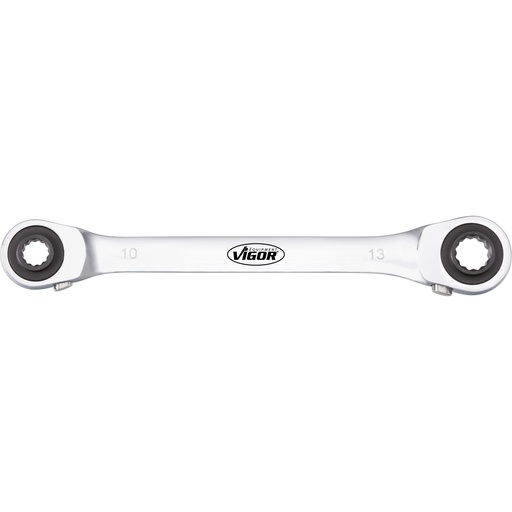 [V2705] Double ratcheting box-end wrench, size 10 x 13 · 17 x 19 (V2705, VIGOR)