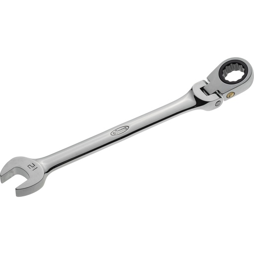 [V2808] Ratcheting combination wrench with swivel head, size 12 mm (V2808, VIGOR)