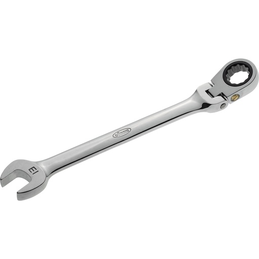 [V2809] Ratcheting combination wrench with swivel head, size 13 mm (V2809, VIGOR)