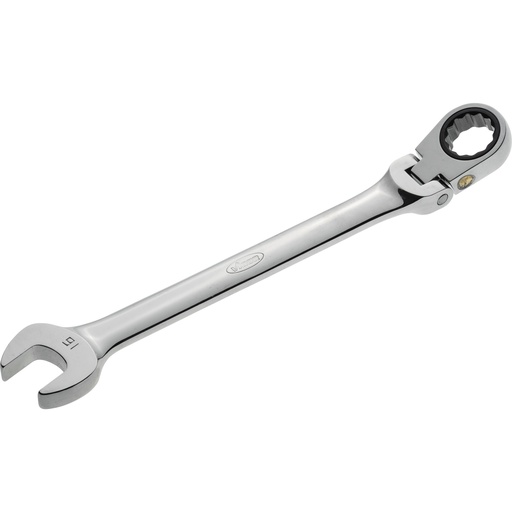[V2812] Ratcheting combination wrench with swivel head, size 16 mm (V2812, VIGOR)