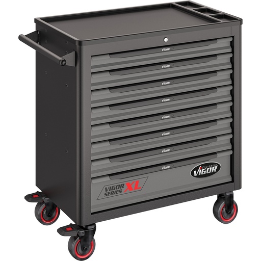 [V4481] Tool trolley Series XL, plastic worktop, empty (V4481, VIGOR)