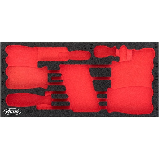 [V4989-L] Soft foam insert, empty (V4989-L, VIGOR)