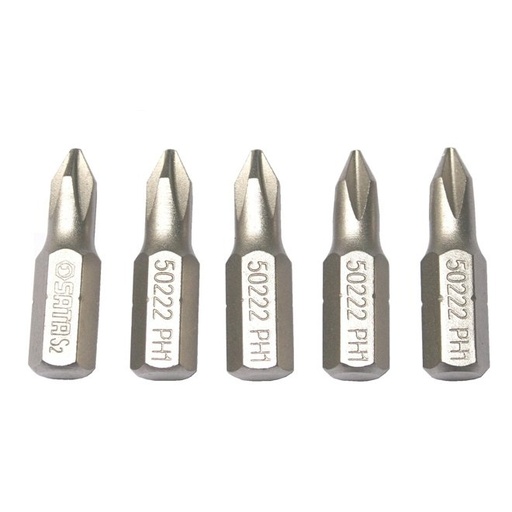 [S59223] ⬡ Antgalis PHILLIPS 1/4" (6.3 mm), 5 vnt. PH #2 x 25 mm (S59223, SATA)