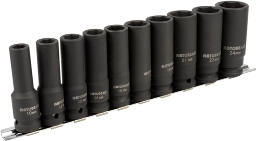 [40010] [40010] [40010] [40010] Prailgintų smūginių galvučių rinkinys (DR1/2") 10  (AutoDelo)