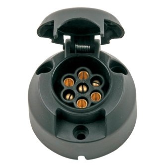 [JH001A] ⬡ 7pin plastic socket, round, N type (JH001A)