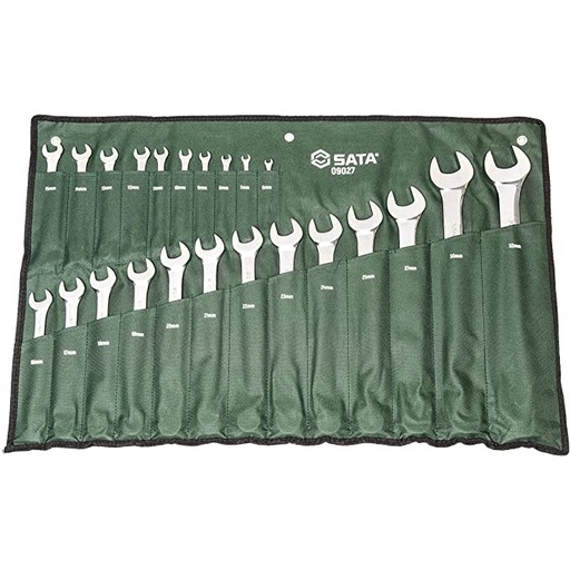 [S09027] ⬡ Kombinuotų raktų rinkinys 23 vnt. (6-32) (S09027, SATA)