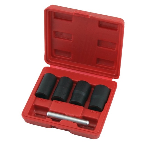 [AT8060] ⬡ Pažeistų veržlių atsukėjų rinkinys 5vnt. 1/2" (AT8060, ELLIENT TOOLS)