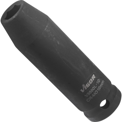 [V5550L-10] Impact wrench socket, long V5550L-10, VIGOR