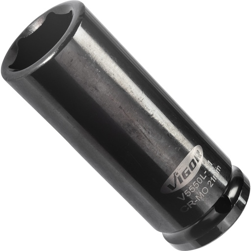 [V5550L-21] Impact wrench socket, long V5550L-21, VIGOR