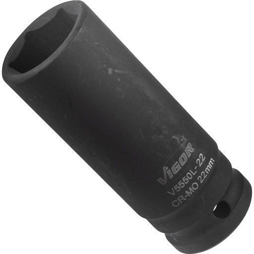[V5550L-22] Impact wrench socket, long V5550L-22, VIGOR