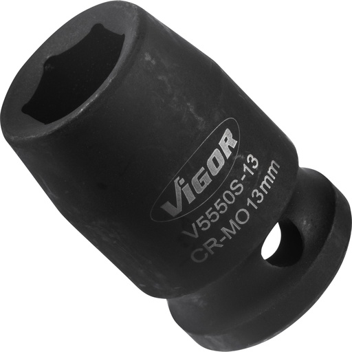 [V5550S-13] Smūginė galvutė 1/2 col., 13 mm, trumpa (V5550S-13, VIGOR)