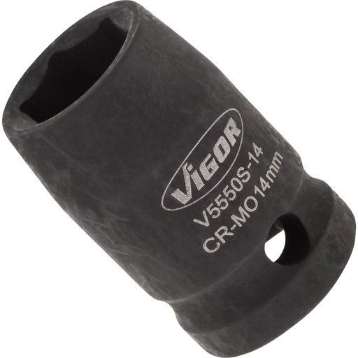[V5550S-14] Smūginė galvutė 1/2 col., 14 mm, trumpa (V5550S-14, VIGOR)