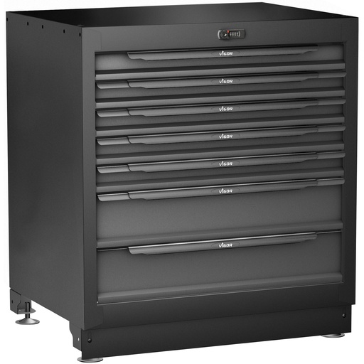 [V6000-01XD] Lower drawer cabinet, extra-deep, 7 drawers (V6000-01XD, VIGOR)