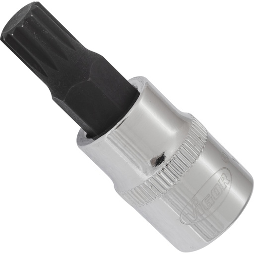 [V6109] Screwdriver bit socket XZN M9, 3/8 in., 48 mm V6109, VIGOR