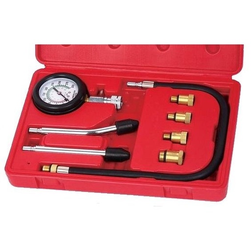[WT04A1015] ⬡ Petrol engine compression tester kit 8pcs. (WT04A1015)