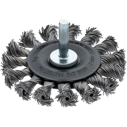 [V6806] Wire wheel brush, knotted wire (V6806, VIGOR)