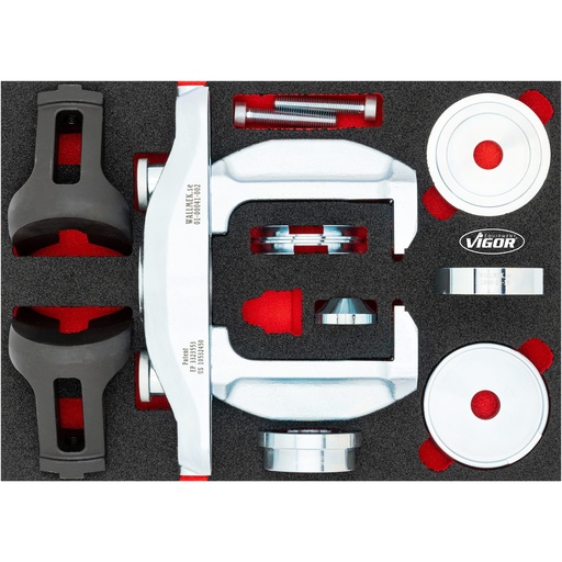 [V7201] Compact wheel bearing removal / installation set, universal (V7201, VIGOR)