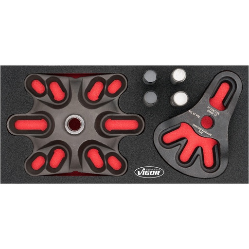 [V7267] Expansion set for removal of wheel hubs and wheel bearings (V7267, VIGOR)